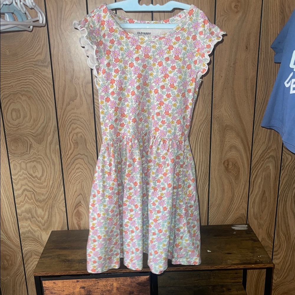 Old Navy Kids Floral Dress size 10/12 Multicolor